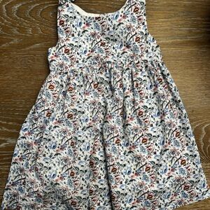 GAP Kids Floral Casual Dresses - White and Blue